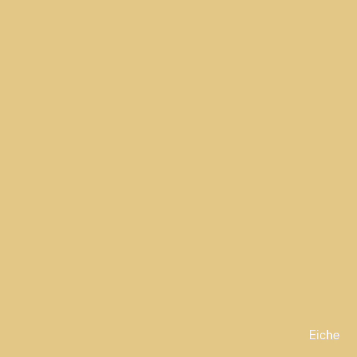UZIN_SIL PRO 50_Color example_Eiche_500x500px_2025-0 Een egale kleurstaal in licht eikenbeige met warme geelbruine tinten vult het beeld; rechtsonder staat in kleine witte letters 'Eiche'.