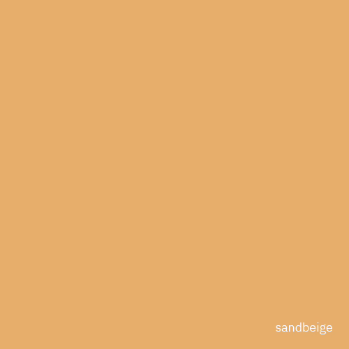 UZIN_SIL PRO 50_Color example_sandbeige_500x500px_2025-06 Vierkante afbeelding met een egale zandbeige kleur. Het oppervlak is vlak en zonder textuur, zonder zichtbare objecten, patronen of verlopen. Rechtsonder staat in kleine witte letters 'sandbeige'. De compositie kan dienen als minimalistische, neutrale achtergrond of kleurstaal.